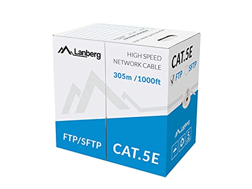 Lanberg LCF5-11CC-0305-S Networking Cable 305 m Cat5e F/UTP (FTP) Grey von Lanberg