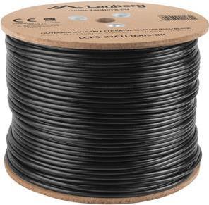 Lanberg LCF5-21CU-0305-BK Netzwerkkabel 305 m Cat5e F/UTP (FTP) Schwarz (LCF5-21CU-0305-BK) von Lanberg