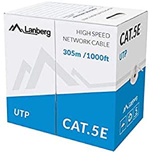 Lanberg LCU5-10CC-0305-S Networking Cable 305 m Cat5e U/UTP (UTP) Grey von Lanberg