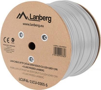Lanberg LCUF6L-11CU-0305-S Netzwerkkabel 305 m Cat6a U/FTP (STP) Grau (LCUF6L-11CU-0305-S) von Lanberg