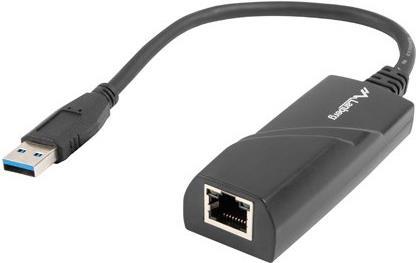 Lanberg NC-1000-01 Kabelschnittstellen-/Gender-Adapter USB-A RJ-45 Schwarz (NC-1000-01) von Lanberg