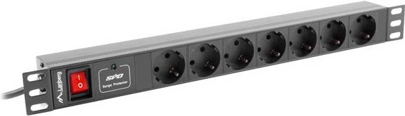 Lanberg PDU Steckdosenleiste 19 1U 7x Schuko C14 2m schw. Lanberg PDU Steckdosenleiste 19 1U 7x Schuko C14 2m schw. von Lanberg