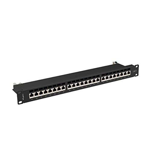 Lanberg Patch Panel 24 Port 1U Cat.7 FTP Black PPS7-1024-B von Lanberg