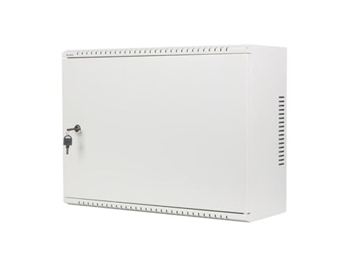 Lanberg Rackschrank 19" Wandmontage 4U+3U/540X200 Low-Profile grau (montiert) von Lanberg