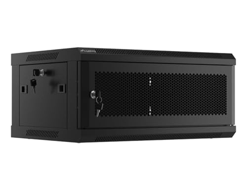 Lanberg Rackschrank 19" Wandmontage 4U/600X450 mit perforierter Tür schwarz von Lanberg
