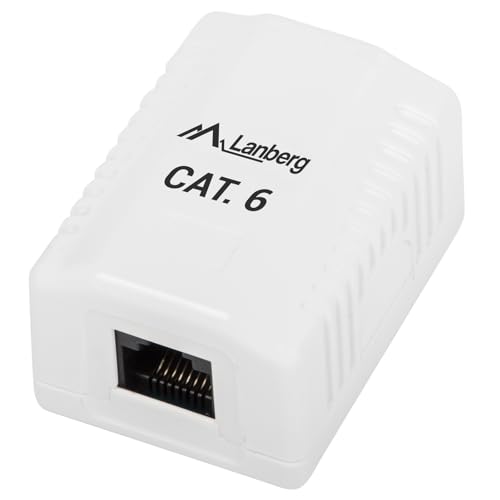 Lanberg Roseta Lanberg Cat.6 UTP 1x nimmt RJ45 White Lanberg Roseta Lanberg Cat.6 UTP 1x nimmt RJ45 White von Lanberg