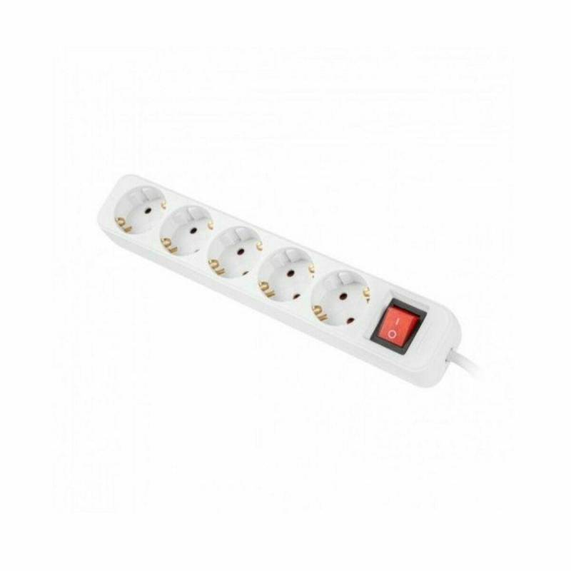 Lanberg Steckdosenleiste 5x Schuko m. Sch.,Kupfer, 3m weiß von Lanberg