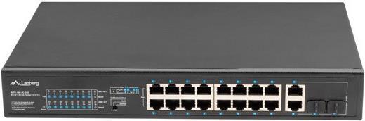 Lanberg Switch 16X 100MB DSP+/2X 1GB/1X SFP Rack 19 250W (RSFE-16P-2C-250) von Lanberg