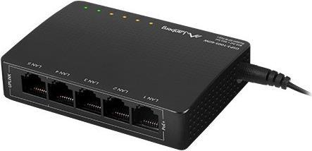 Lanberg Switch 5X 1GB DSP+ (4 DSP 30W/Port Max 60W) Desktop (DSP3-1005-60W) von Lanberg