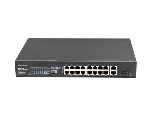 Lanberg Switch Rack 19 POE+ 16x 100MB /2X Combo GIGABIT ETHERNET 150W von Lanberg