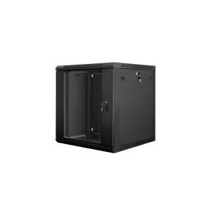 Lanberg WF01-6612-10B Rack 12U Wandmontiertes Regal Schwarz (WF01-6612-10B) von Lanberg