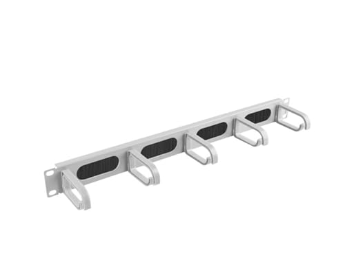 Lanberg 19" Kabelmanagement Bürstenplatte 5 Ringe Typ B 1U grau von Lanberg