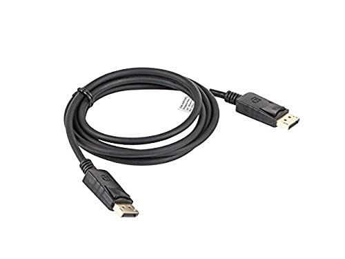 Lanberg CA-DPDP-10CC-0018-BK Displayport 1.1A (19Pol) Stecker auf Displayport (19Pol) Stecker 4K Kabel, 1,8m schwarz von Lanberg