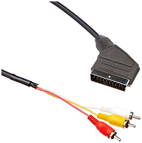 lanberg CA-EURC-10CC-0018-BK Scart-RCA 3X Kabel Audio-Video, 1,8m schwarz von Lanberg