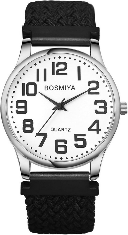 Lancardo Präzise Zeitanzeige Hochwertiges Quarzwerk mit langlebiger Batterie Watch, mit Klassische Design großen arabischen Ziffern eine klare Zeitanzeige von Lancardo