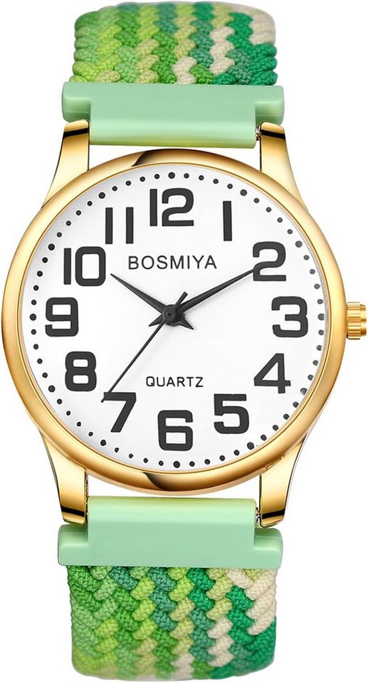 Lancardo Präzise Zeitanzeige Hochwertiges Quarzwerk mit langlebiger Batterie Watch, mit Klassische Design großen arabischen Ziffern eine klare Zeitanzeige von Lancardo