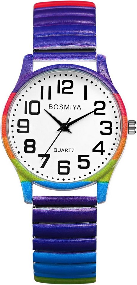 Lancardo Präzises Quarzwerk mit Hochwertiges Uhrwerk mit langlebiger Batterie Watch, Hochwertige Legierung Zeiteinstellung drehbare mit böhmischem Design von Lancardo