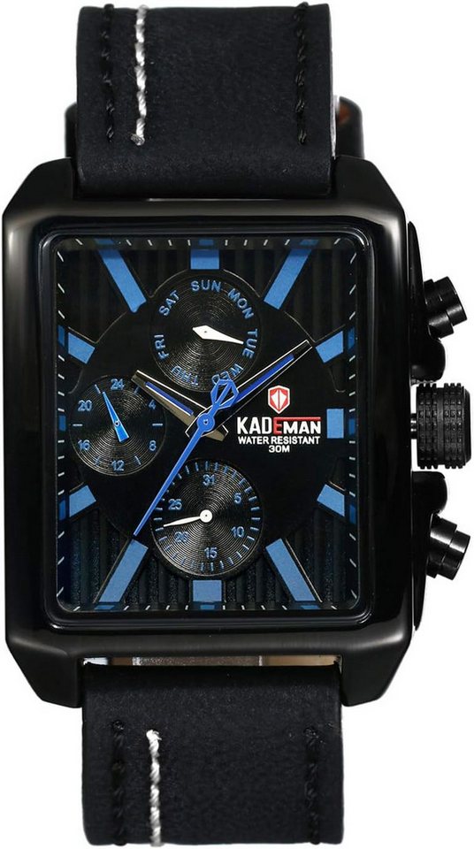 Lancardo mit Hochwertige Materialien kratzfeste und schmutzabweisende Glas Watch, mit funktionalen Elementen Dreiteiligen Zifferblatt Blue-Ray-Glas Lancardo mit Hochwertige Materialien kratzfeste und schmutzabweisende Glas Watch, mit funktionalen Elementen Dreiteiligen Zifferblatt Blue-Ray-Glas von Lancardo