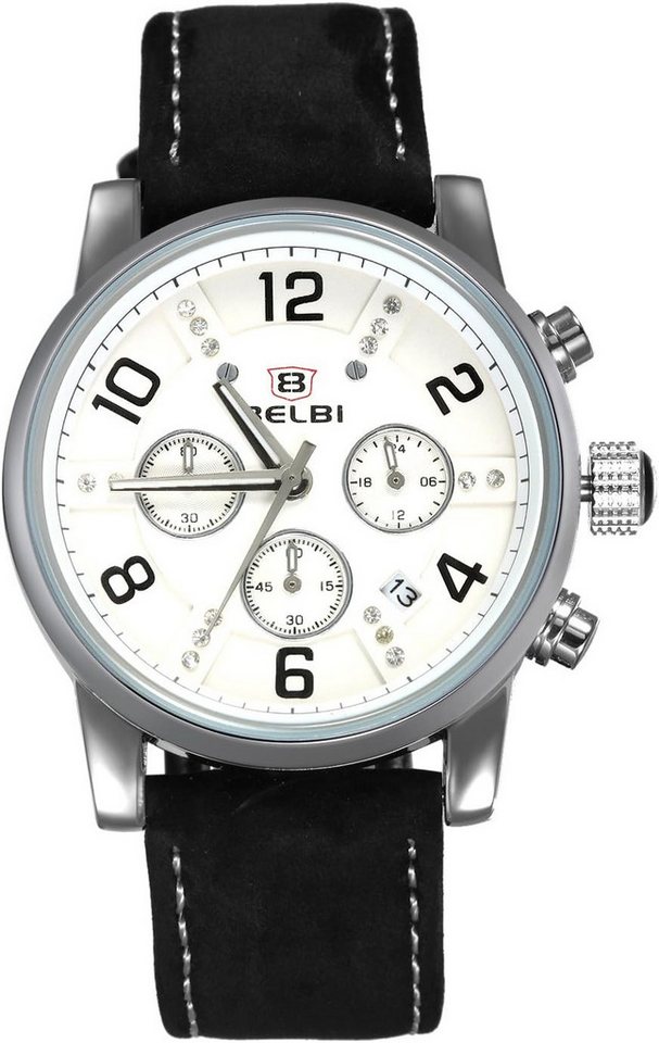 Lancardo mit Präzise Zeitmessung Japanisches Quarzwerk Genaue Zeitmessung Sorgt Watch, Drei funktionale Zifferblätter kleinen zeigen 10-Sekunden-Intervalle von Lancardo