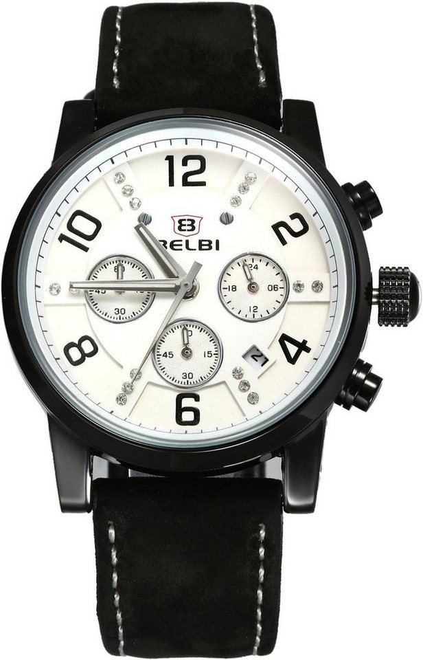 Lancardo mit Präzise Zeitmessung Japanisches Quarzwerk Genaue Zeitmessung Sorgt Watch, Drei funktionale Zifferblätter kleinen zeigen 10-Sekunden-Intervalle von Lancardo