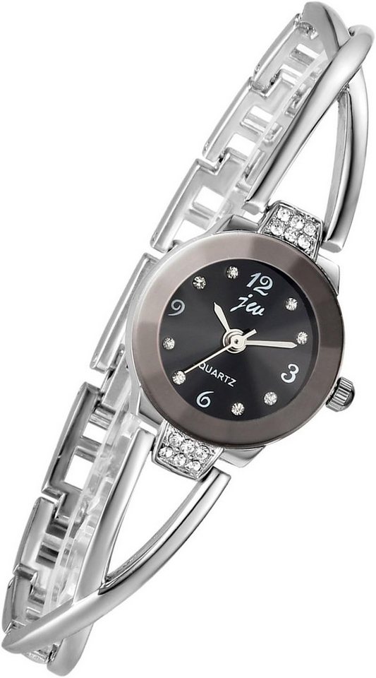 Lancardo mit funkelnden Schmucksteinen und filigranem Armband mit Schnalle Watch, Wasserresistent Spritzwassergeschützt und widerstandsfähig gegen Regen von Lancardo