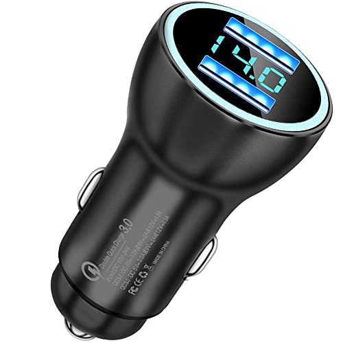 Lancizy Zigarettenanzünder USB, Ganz Metall 36W Kfz Ladegerät Duales QC3.0 USB Zigarettenanzünder Adapter mit LED Voltmeter Kompletter Schutz, für Verschiedene Mobilgeräte Lancizy Zigarettenanzünder USB, Ganz Metall 36W Kfz Ladegerät Duales QC3.0 USB Zigarettenanzünder Adapter mit LED Voltmeter Kompletter Schutz, für Verschiedene Mobilgeräte von Lancizy