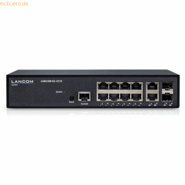 LANCOM Systems LANCOM GS-2310 mngd L2-Switch 10-Port 8x GE 2x Combo von Lancom Systems