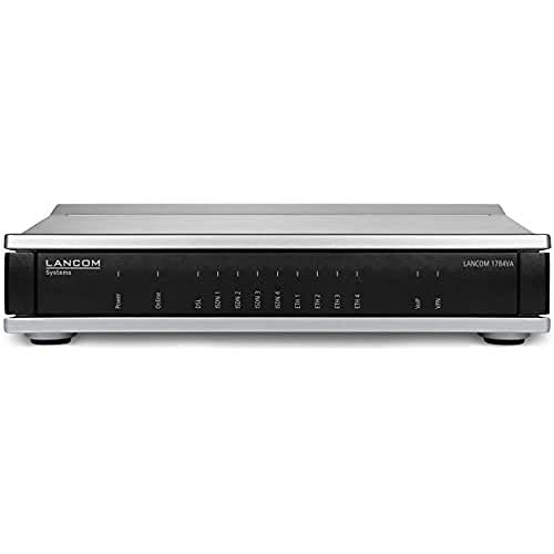 LANCOM 1784VA (All-IP, EU, over ISDN), VPN-Router, VDSL2/ADSL2+-Modem, ISDN-VoIP-Wandlung, 4x ISDN (2x NT & 2x TE/NT), 4x GE von Lancom