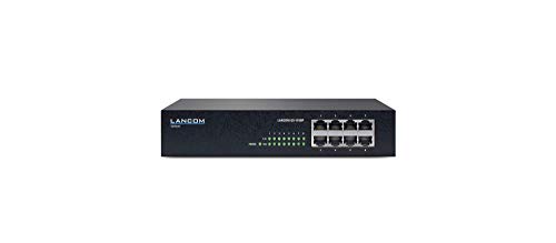LANCOM 61430 GS-1108P, Unmanaged Gigabit Ethernet Switch, 8x GE POE Port nach IEEE 802.3af/at von Lancom