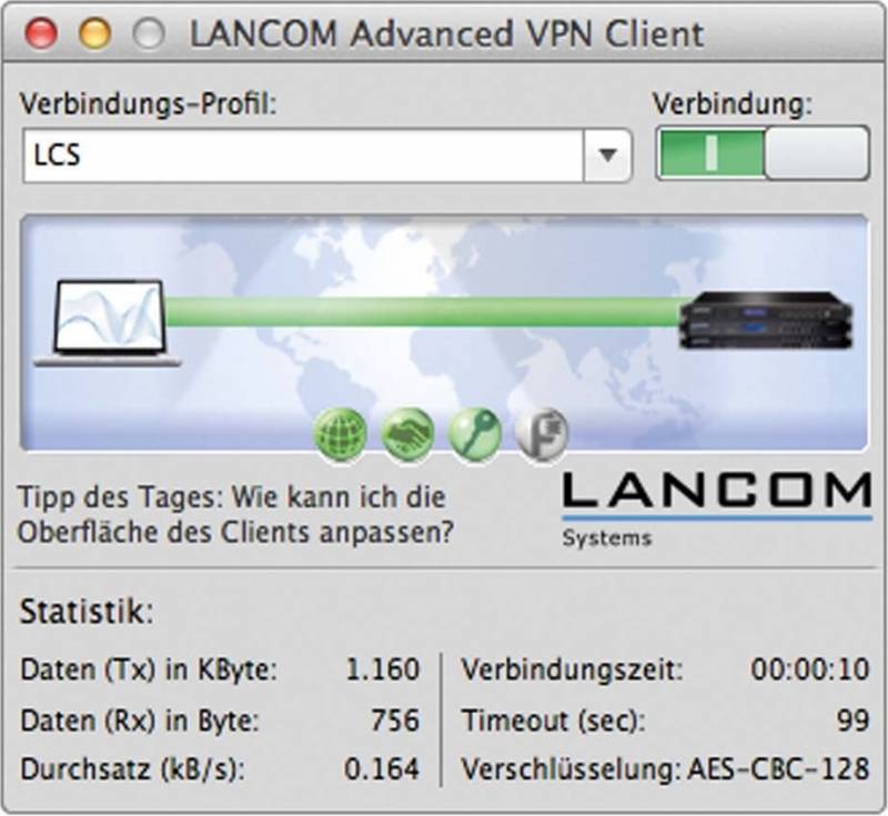 LANCOM Advanced VPN Client (MAC, 1 Licence) von Lancom