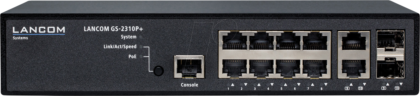 LANCOM GS-2310P+ - Switch, 10-Port, Gigabit Ethernet, RJ45/SFP, PoE+ von Lancom