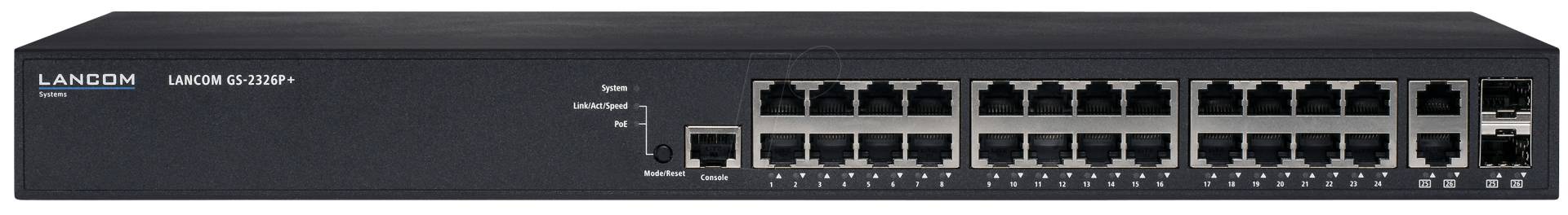 LANCOM GS-2326P+ - Switch, 24-Port, Gigabit Ethernet, PoE, SFP von Lancom
