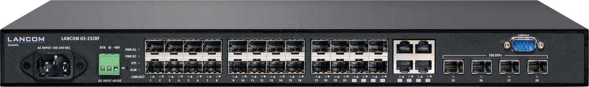 LANCOM GS-2328F - Switch, 28-Port, Gigabit Ethernet, SFP, SFP+, RJ45/SFP von Lancom