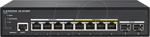 LANCOM GS-3510XP - Switch, 10-Port, 2,5 Gigabit Ethernet, SFP+, PoE+ von Lancom
