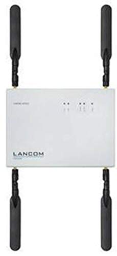 LANCOM IAP-822 Industire Access Point mit bis zu 867 MBit/s, Vier Reverse SMA-Antennenanschlüsse, PoE (IEEE 802.3at), Dual Concurrent WLAN (2,4 & 5 GHz) Active Radio Control (ARC), Weiß von Lancom