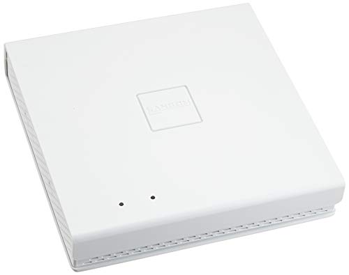 LANCOM LX-6400 (EU) WiFi-6 Access Point mit bis zu 2400 MBit/s, 8 integrierte 180° Antennen, PoE (IEEE 802.3at), Dual Concurrent WLAN (2,4 & 5 GHz) 4x4 MU-MIMO, 2,5 Gigabit Ethernet-PoE-Port, Weiß von Lancom