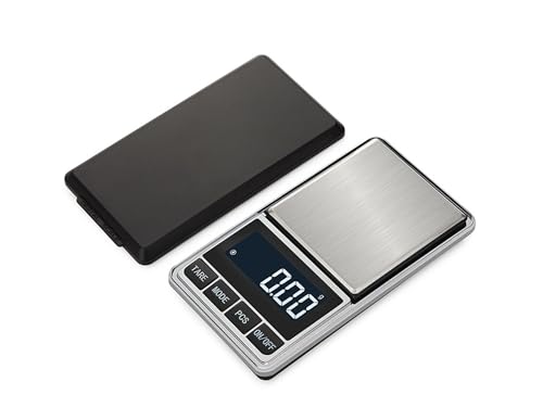 Lancoon Digitale Präzisions Grammwaage 200g x 0,01g Mini-Taschenwaage Tragbar Elektronisches Schmuckwaage Automatische Tara Rostfreier Stahl Weiß Hintergrundbeleuchtetes Display(Inklusive Batterie) von Lancoon