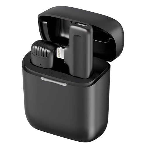 Lancoon Drahtloses Lavalier-Mikrofon mit Ladebox Kompatibel mit iPhone iPad iOS Ansteckmikrofon Rauschunterdrückung für Videoaufnahmen Interview Lancoon Drahtloses Lavalier-Mikrofon mit Ladebox Kompatibel mit iPhone iPad iOS Ansteckmikrofon Rauschunterdrückung für Videoaufnahmen Interview von Lancoon