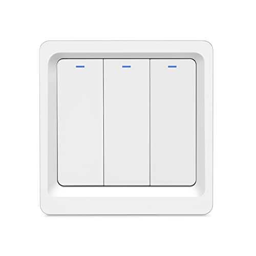 Lancoon Kabellos TasteIntelligentes Licht Schalten Telefon-APP Schnelles Passen Fernbedienung Mit Sprachsteuerung für Deckenlampe,LED-Glühbirne Einzel-L-Draht, (4Gang) von Lancoon
