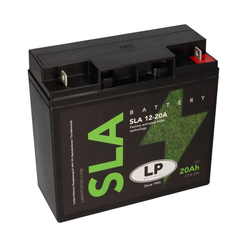 AGM Batterie 12V 20Ah für Rasenmäher Rasentraktor LS SLA12-20A von Landport