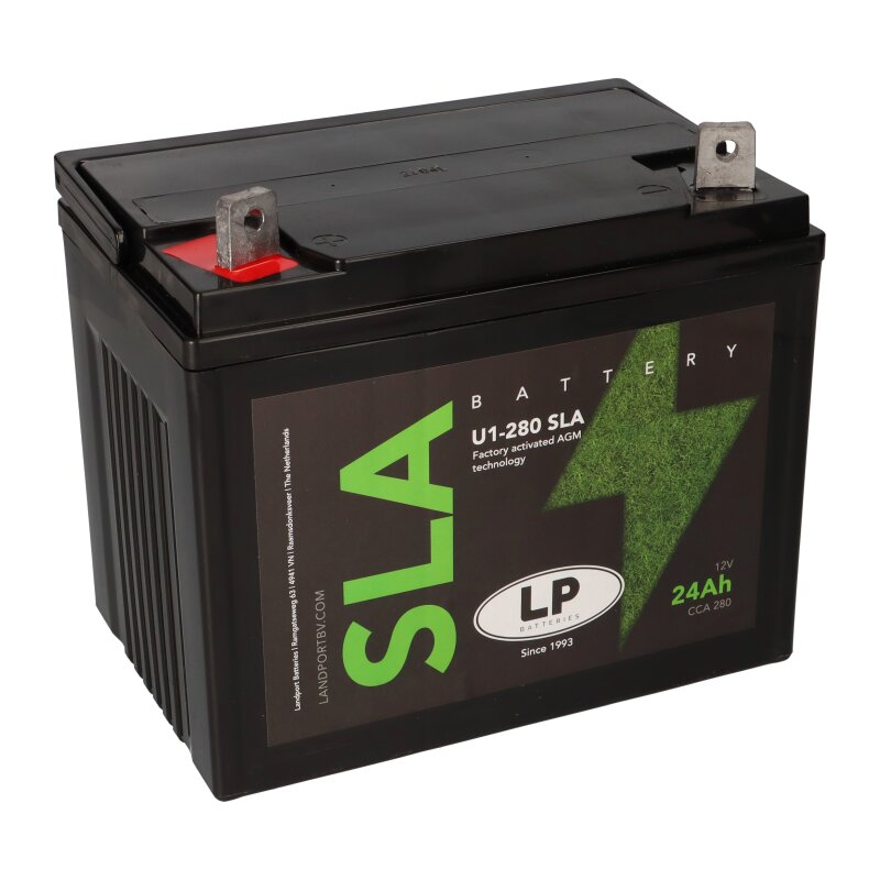 AGM Batterie 12V 24Ah für Rasenmäher Rasentraktor LS U1-280 SLA von Landport