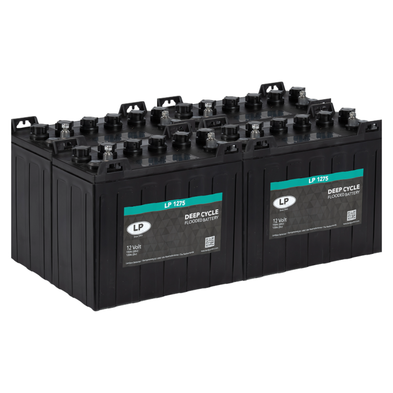 Akku-Set passend für Yamaha The Drive ab 10/2006 48V 150Ah 4x Landport LP 1275 Akku-Set passend für Yamaha The Drive ab 10/2006 48V 150Ah 4x Landport LP 1275 von Landport