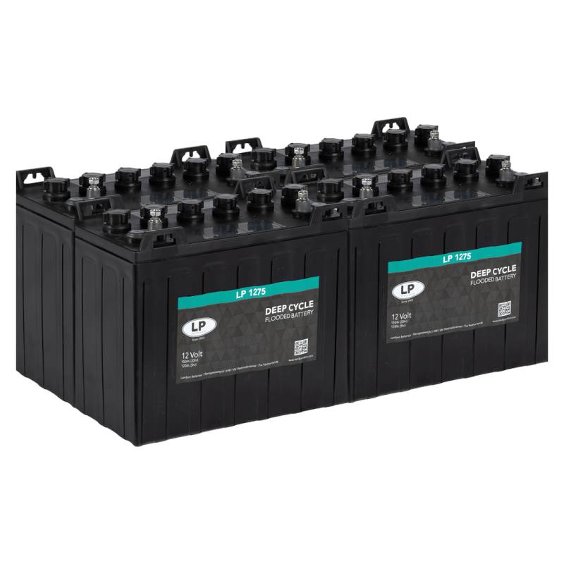 Akku-Set passend für Yamaha The Drive ab 10/2006 48V 150Ah 4x Landport LP 1275 von Landport