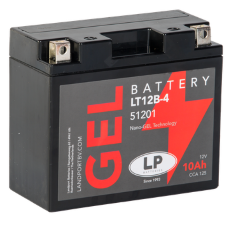 Batterie 12V 10Ah für Motorrad Startbatterie MG LT12B-4 von Landport