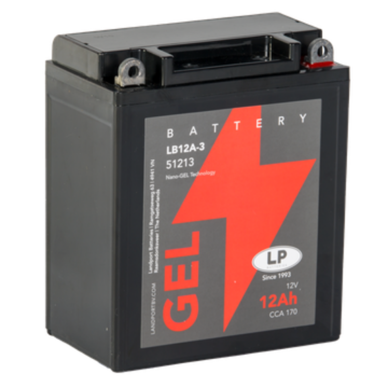 Batterie 12V 12Ah für Motorrad Startbatterie MG LB12A-3 von Landport