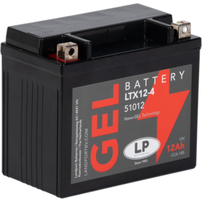 Batterie 12V 12Ah für Motorrad Startbatterie MG LTX12-4 von Landport