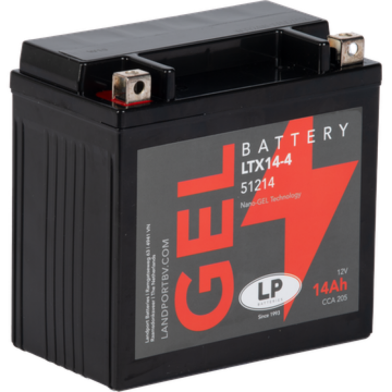 Batterie 12V 14Ah für Motorrad Startbatterie MG LTX14-4 von Landport