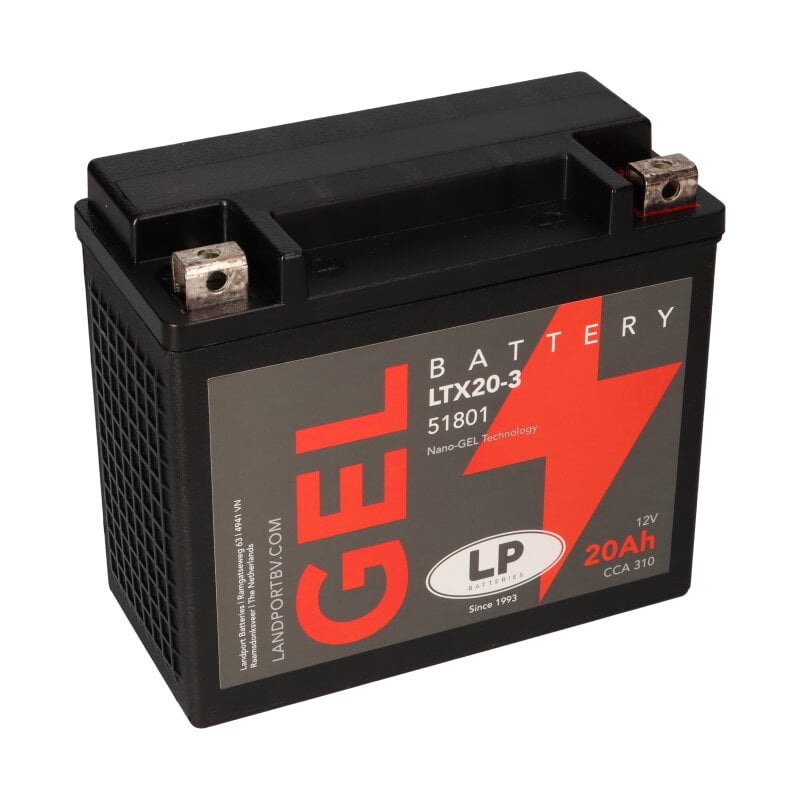 Batterie 12V 20Ah für Motorrad Startbatterie MG LTX20-3 Batterie 12V 20Ah für Motorrad Startbatterie MG LTX20-3 von Landport
