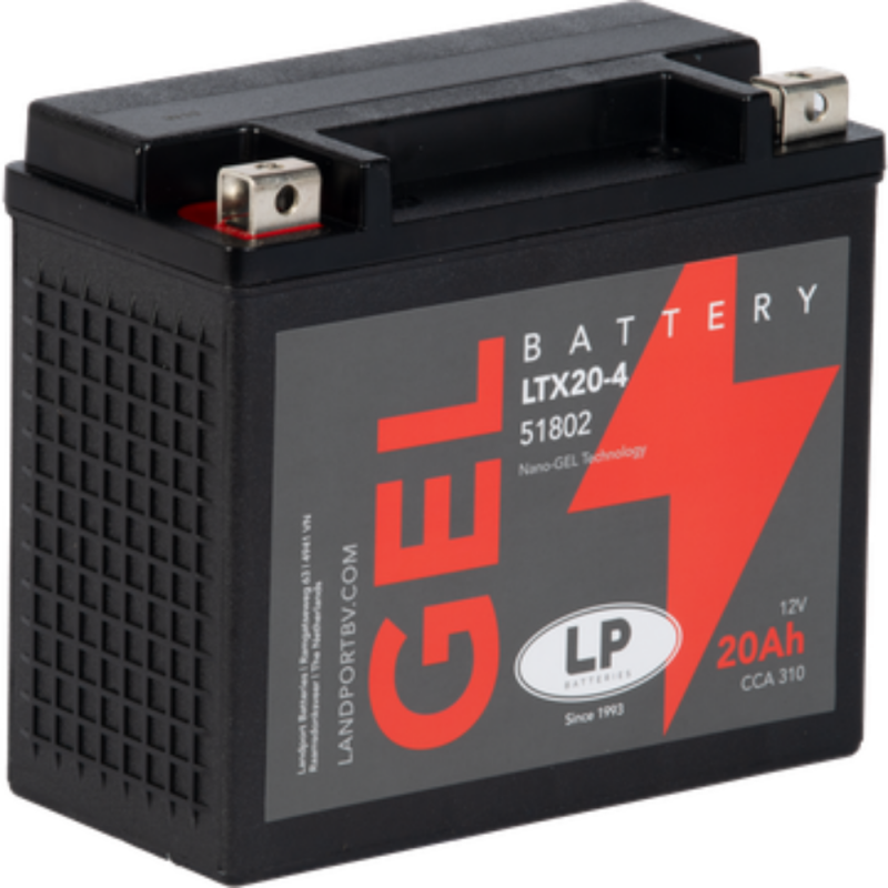 Batterie 12V 20Ah für Motorrad Startbatterie MG LTX20-4 von Landport