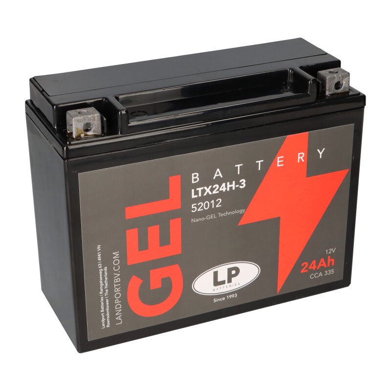 Batterie 12V 24Ah für Motorrad Startbatterie MG LTX24H-3 von Landport